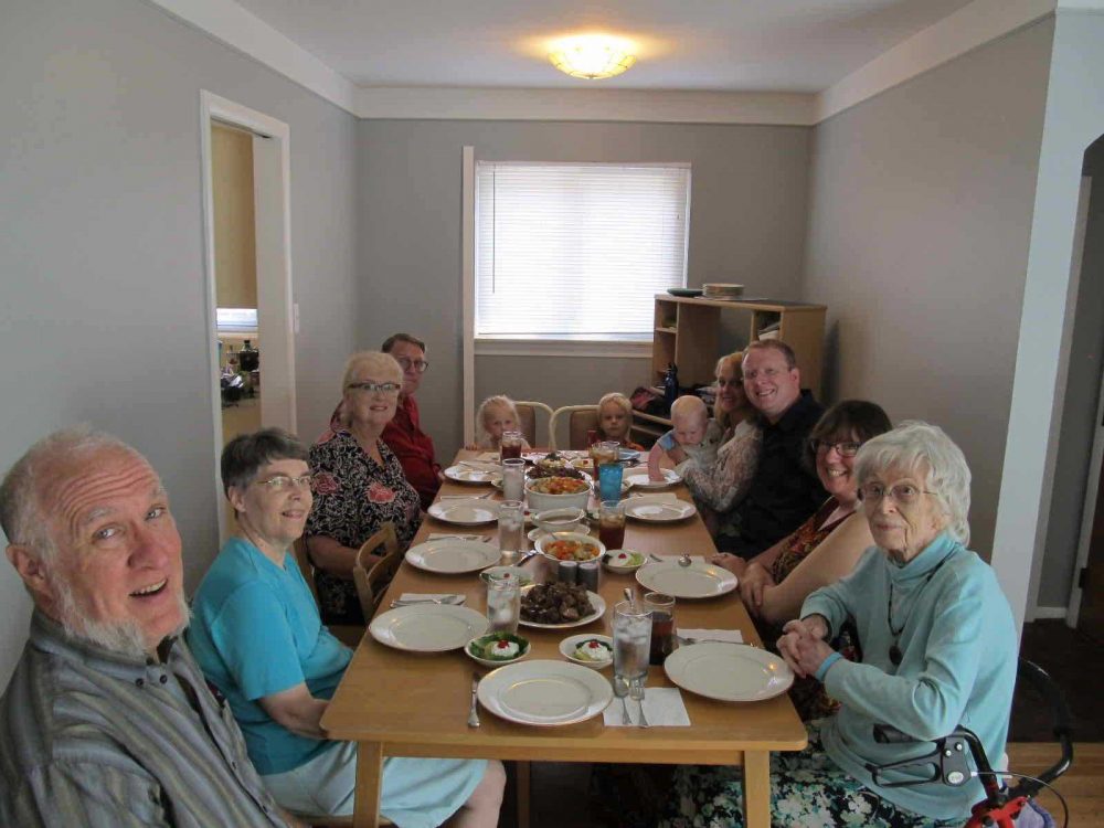 Family In Dining Room 2018
